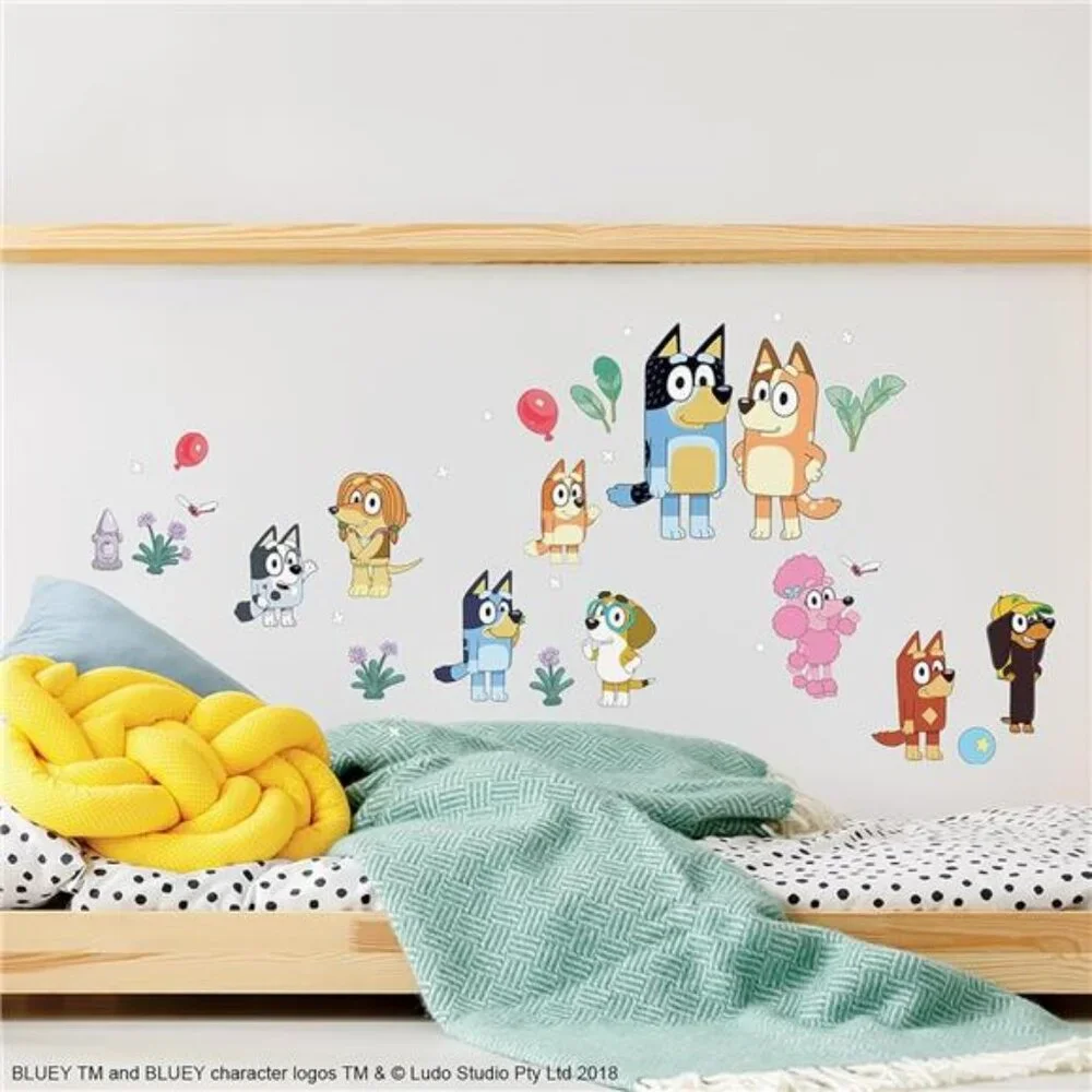 Bluey Family and Friends Peel and Stick Wall Decals
